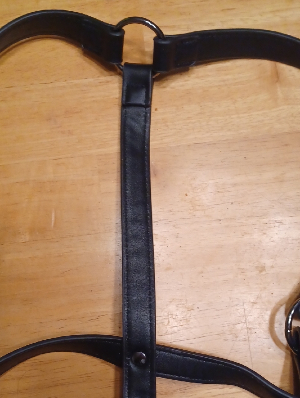 Killstar Black Leather Harness Suspenders Size XXL - Picture 7 of 8
